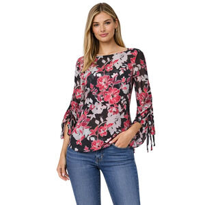 White House Black Market Floral 2-Layer Flowy Blouse – Size 12